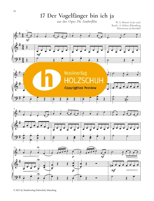 Der Vogelfänger bin ich ja